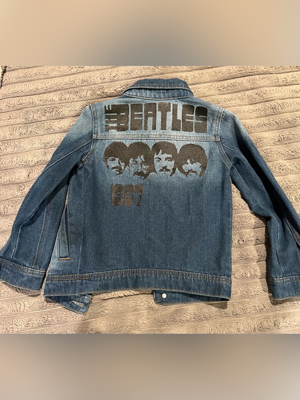 JUNK FOOD THE BEATLES DENIM JACKET CHILDREN XS NEW NO TAGS SGT PEPPER JEAN